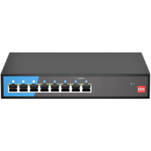 8 Port Gigabit AF/in Langstrecken -POE -Switches