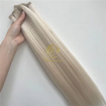 Double drawn customzied hand tied wefts
