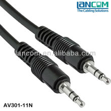 Popular Used Nickle Plated Stable Quality Stereo Cable 3.5mm Male to Male