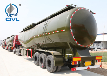 3 Axle 55-65CBM Bulk Cement Tank Trailer Truck