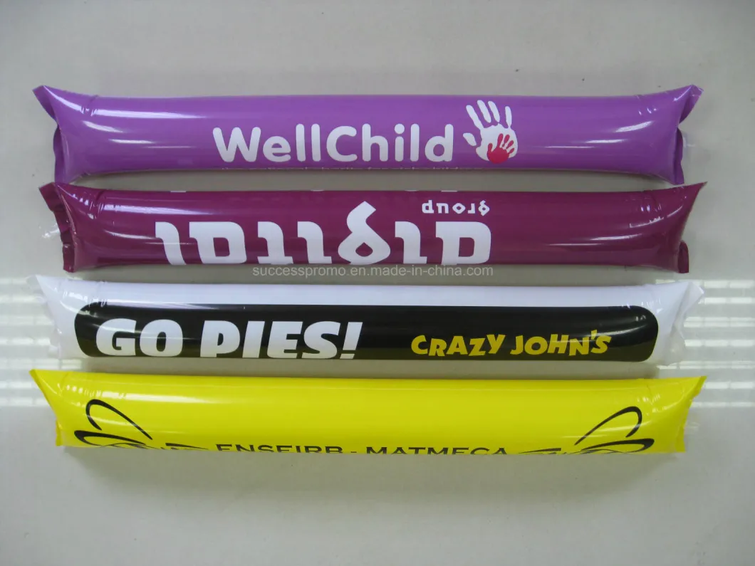 Promotion Printed Inflatable Cheering Fans Sticks