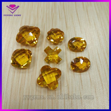 Semi Precious Heated Bigger Sizes Lab Created Yellow Sapphire