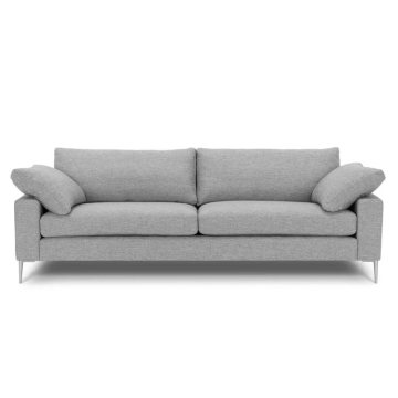 Nova Winter Gray Fabric Sofa