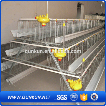 Poultry layer farming equipment battery cage with hand controling feeding equipment