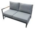 Outdoor Möbelset Teakarm Arm Outdoor Sofa
