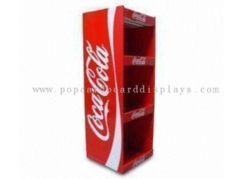 Cardboard Floor Displays Enfd009 Store  Cases For Soft Drink Such As Coca Cola