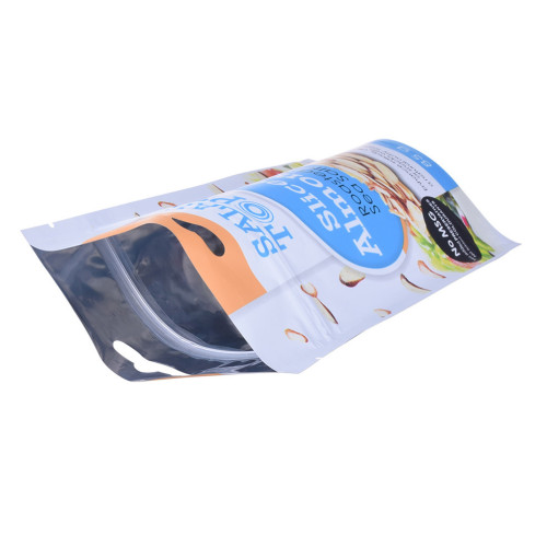 Barra de granola compostável transparente de embalagem flexível levanta bolsa