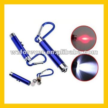 2in1 LED Torch Laser Pointer Keychain