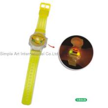 PVC liquid flashing light watch