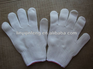 seamless knitted wool polyester glove