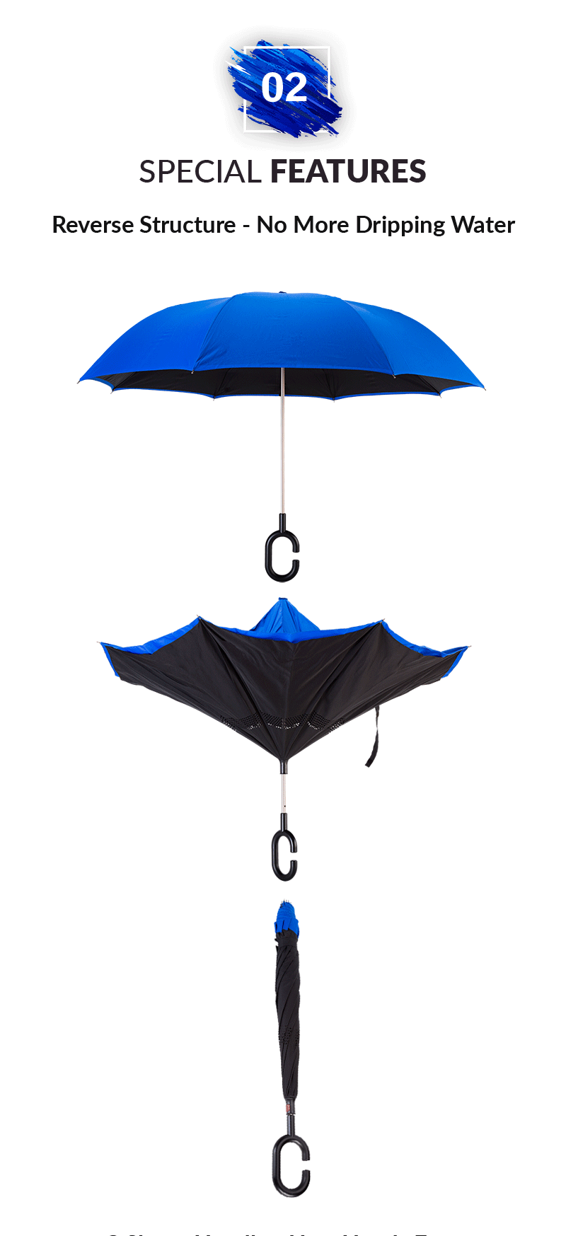 Gerader Regenschirm Straight Umbrella