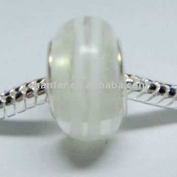 Silver plated glass beads wholesale