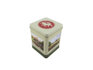 square tea caddy