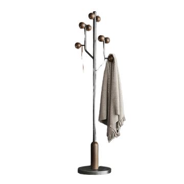 Stainless Steel Hall Tree with Tree-Shaped Hangers