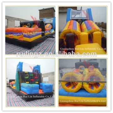 Rui Lin inflatable puzzle games,outdoor obstacle course with climbing wall