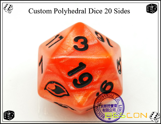 Custom Polyhedral Dice 20 Sides-2 Custom Polyhedral Dice 20 Sides-2