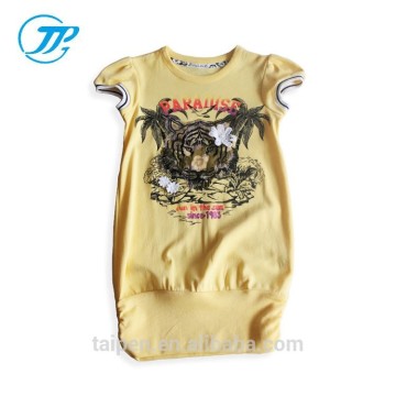 Wholesale 100% Cotton Animals Girls T-shirt For Children Girls Summer T-shirt