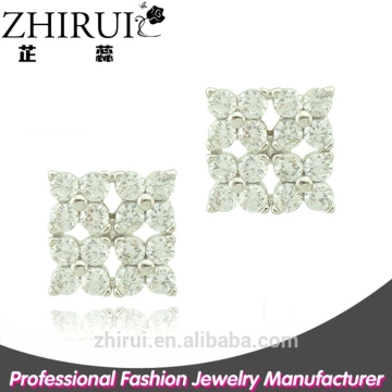 cheap chinese jewelry factory cheap wholesale stud earrings square earring