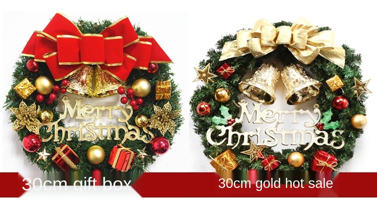 Christmas Decorations Christmas Garland Simulation Garland Door Hanging Window Props Background Christmas Tree Accessories