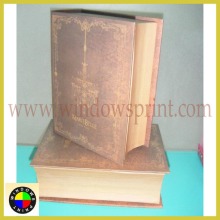 Wooden looking Book shape box,book shape gift box