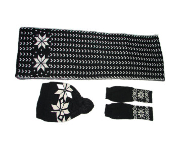 Newest knitted hats and scarfs gloves Winter Sets for adults