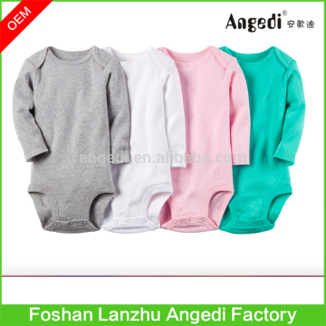 Baby clothing Babies solid color bodysuit 100% organic cotton Baby romper