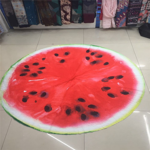 Thick Fruit Round Beach Towel Microfiber