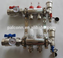 1" Brass plumbing manifolds from 2ways to 12ways