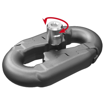 DIN 22258-1 Mining Chain Connectors - Alloy Steel Flat Type Connector Link