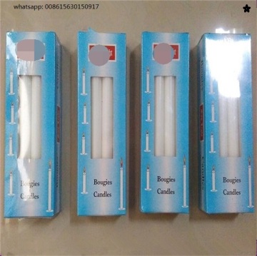 Wholesale 38g white stick candles bougies Cameroon