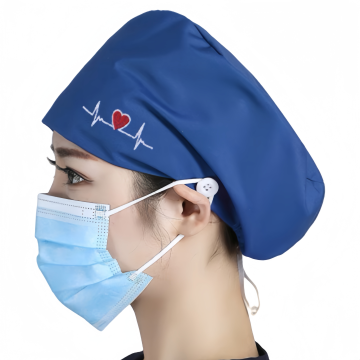 Elastic Cotton Caps for Dentists, Nurses, and Beauticians - Sweat-Absorbent and High Quality