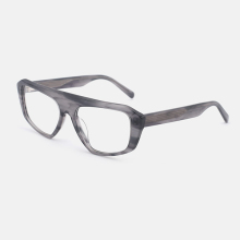 Aviator Flat Top Acetate Unisex Optical Frames 25A3004
