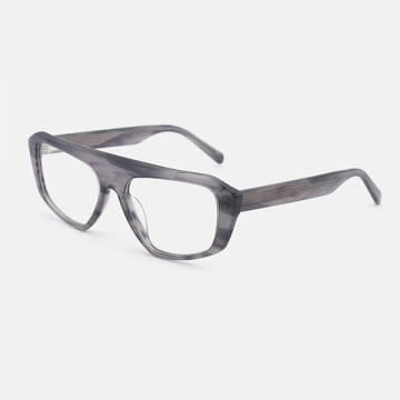 Aviator Flat Top Acetate Unisex Optical Frames 25A3004