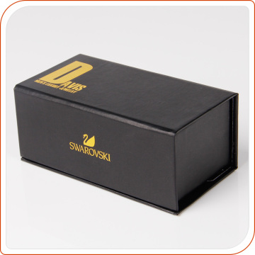 black folding cardboard custom magnetic gift box