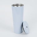 Straw Beverage Cup Stainless Steel Vacuum Insulated Mug