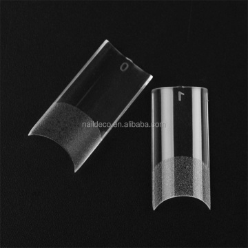 High Toughness Clear Matte Flat Long Square Nail Tips with Natural Curve