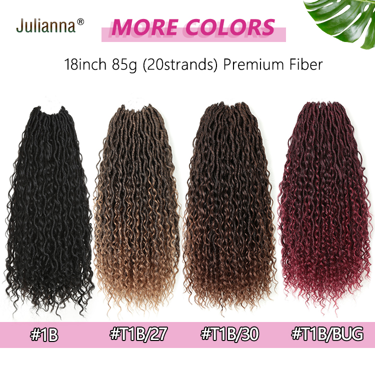 Julianna Synthetic Wavy Braiding Hair Extensions 14 18 22 Inch Bohemian Boho Goddess River Locs Hair