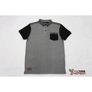 Men's Solid Polo With Printing