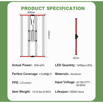 Aglex 400W pousse la lumière pour grandir les mauvaises herbes