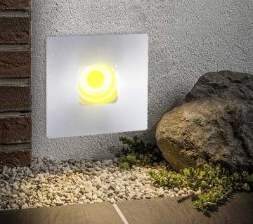 Square 2W LED Stair step light