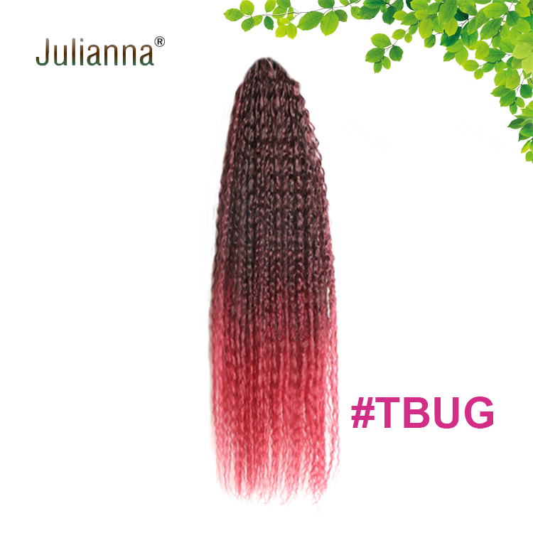 Julianna Free Sample 20Inch Brazilian Curly Crochet Twist Bulk Brazilian Braiding Hair Synthetic Attachment For Black Women