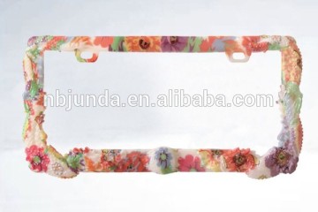 Custom car plastic license plate frames wholesales