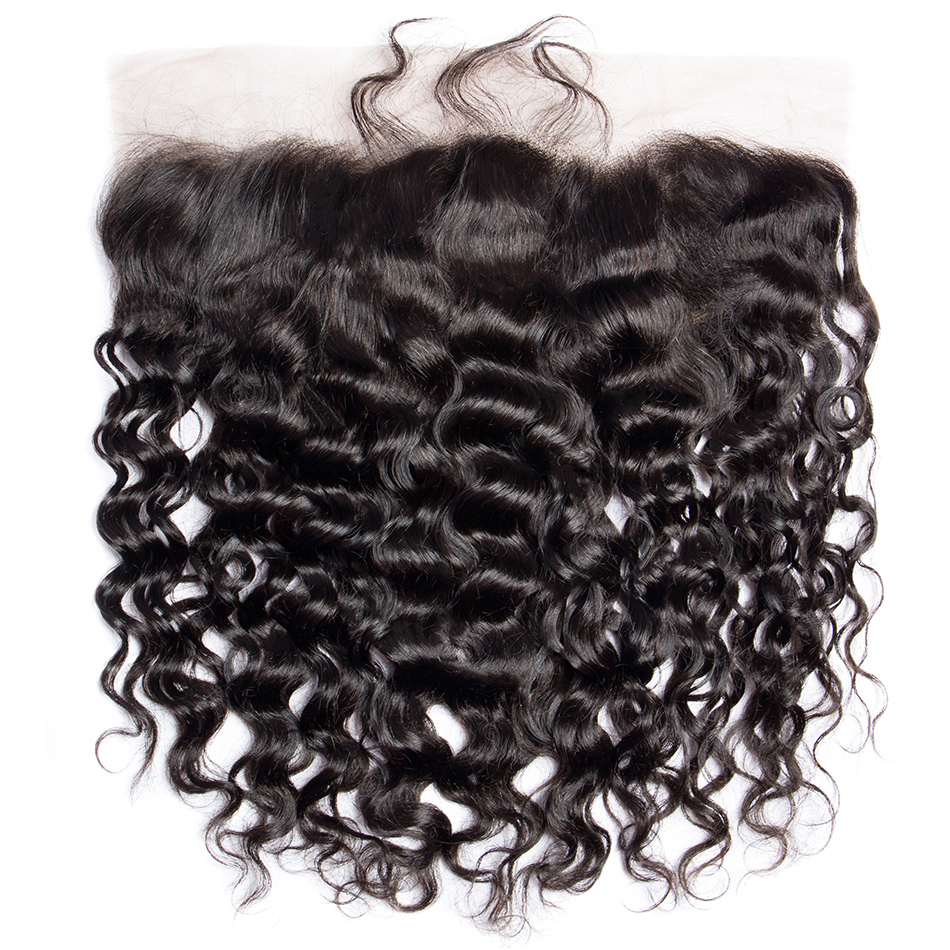 wholesale virgin hair vendors cheap price 13x4 lace frontal closure unprocessed water curly hair lace closure 13x4 closure
