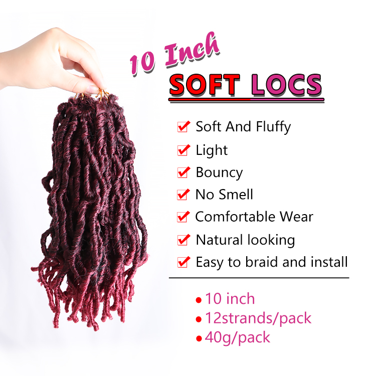 Synthetic Hair Extension Kids Mambo Bomb Spring Twist Faux Curly Ends Soft Locs Crochet Braid For Kids Toddler Hairstyles