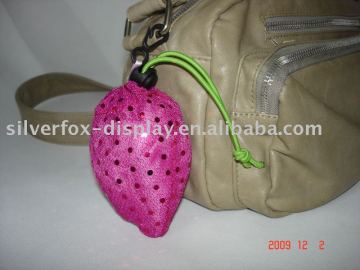 foldable strawberry shopping bag