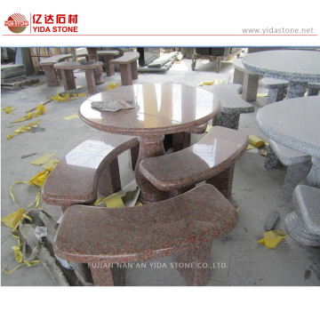 competitive round granite dining table