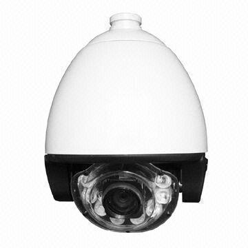 H.264 network PTZ IR speed dome camera, supports dual stream and external 3G transmission