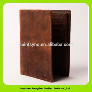 16496 High quality cowhide leather school id card holder