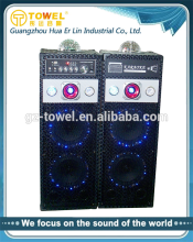 2.0 professional audio stage speakers with crystal ball light