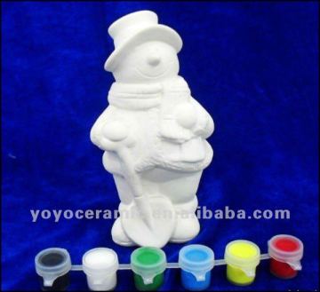 unpainted ceramic figurine DIY christmas bisque